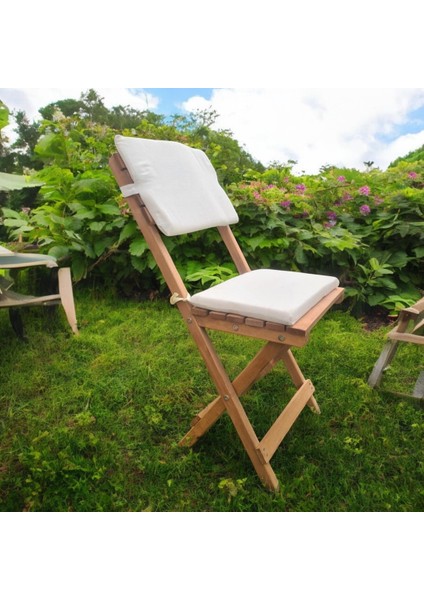 Katlanır Ahşap Bistro Set Bahçe Masa Seti Minder Hediyeli 50*50 indirimleri