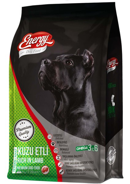 Kuzu Etli Yetişkin Köpek Maması 1 kg