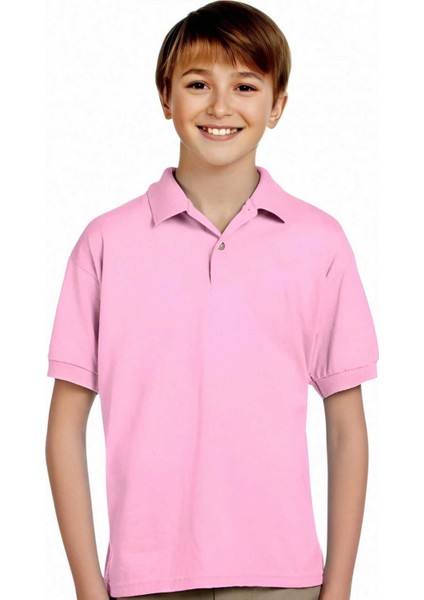 Erkek Çocuk Pamuklu Polo Yaka T-Shirt Günlük ve Okul Uniforma Okul T-Shirt fırsatları