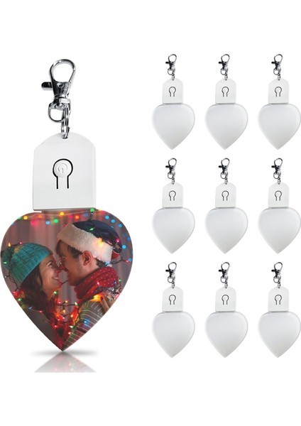 Fotoğraf Anahtarlıkları Için LED Aydınlatmalı Anahtarlık Boşluğu Kalp (Yurt Dışından)