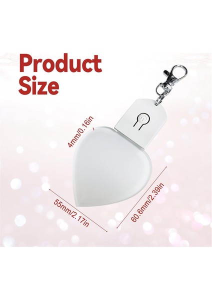 Fotoğraf Anahtarlıkları Için LED Aydınlatmalı Anahtarlık Boşluğu Kalp (Yurt Dışından) fiyatları