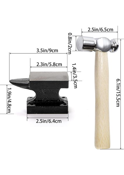 1.1 Lbs Küçük Boynuz Örs Tezgah Bloğu Metal Damgalama Çekiçli (Yurt Dışından) fiyatları