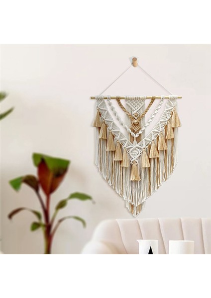 Duvara Asılan Süs Boho El Sanatları Dekorasyon Muhteşem Goblen Haki (Yurt Dışından) indirimleri
