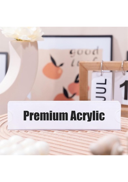 Akrilik Isim Plakası Tutucu Premium 2x8 Inç (Yurt Dışından) fiyatları