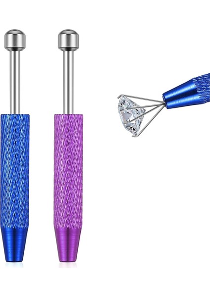 2 Paket Piercing Topu Tutucu Aleti Mini Piercing Çıkarma Aleti (Yurt Dışından)