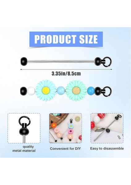 50 Adet Boş Boncuklu Anahtarlık Çubukları El Sanatları Ürünleri Için (Yurt Dışından) fiyatları