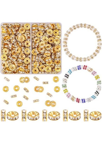 720 Adet 8mm Ara Boncuk 12 Renk Rondelle Ara Boncuk Kutusu (Yurt Dışından) indirimleri