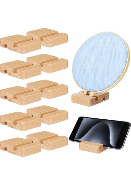 10 Adet Nakış Kasnağı Ekran Nakış Kasnağı Ahşap Taban Tutucu (Yurt Dışından)