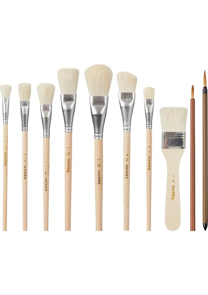 Akrilik Boyama Için Paspas Fırçası Seramik Için 10 Adet Sır Fırçası (Yurt Dışından)