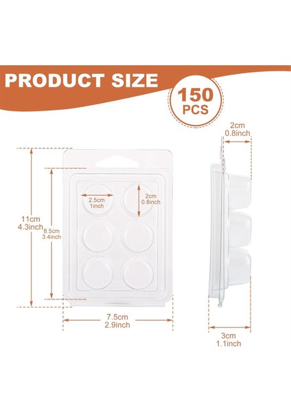 150 Paket Mum Eritme Midye Kabuğu Kalıpları Yuvarlak (Yurt Dışından) fiyatları