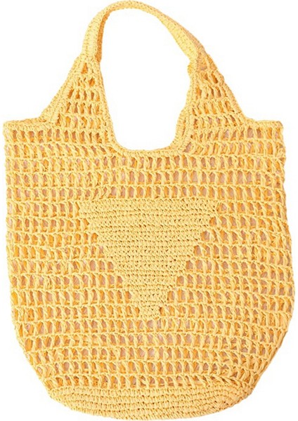 Boş El Dokuma Basit Yumuşak El Çantası Büyük Günlük Tote Saklama Çantası A (Yurt Dışından)