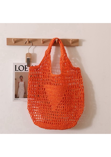 Boş El Dokuma Basit Yumuşak El Çantası Büyük Günlük Tote Saklama Çantası A (Yurt Dışından) fırsatları