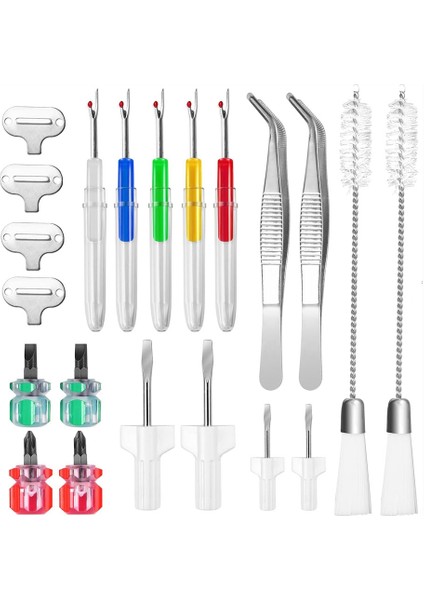 21 Adet Dikiş Makinesi Temizleme Alet Seti Dikiş Makinesi Tamir Aletleri (Yurt Dışından)