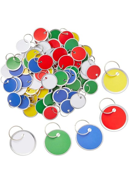 180 Adet Renkli Metal Jant Etiketi Araba Anahtarları ve Kapı Anahtarları Için Anahtar Etiketleri (Yurt Dışından)