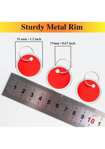 180 Adet Renkli Metal Jant Etiketi Araba Anahtarları ve Kapı Anahtarları Için Anahtar Etiketleri (Yurt Dışından) fiyatları