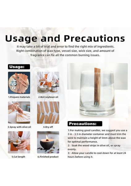 Kiraz Ağacı Mum Fitili Kalınlaştırılmış Ağaç Fitilleri (Yurt Dışından) indirimleri