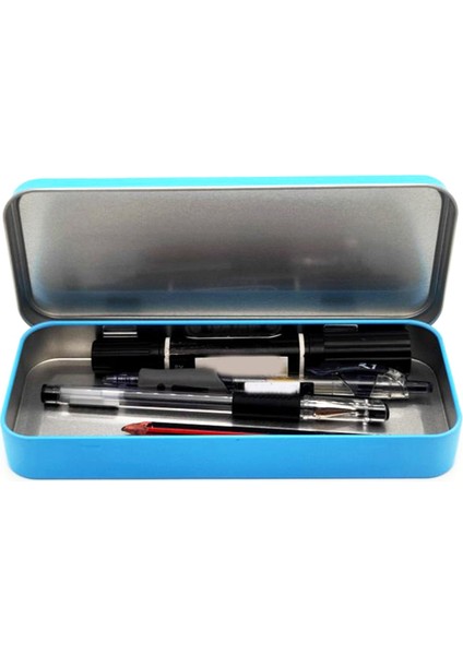 5 Adet Sublimasyon Boş Metal Teneke Kalem Kutusu Kutusu Mavi (Yurt Dışından) indirimleri