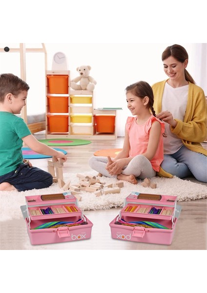 12IN Üç Katmanlı Çok Amaçlı Saklama Kutusu Katlanabilir Alet Kutusu (Yurt Dışından) fırsatları