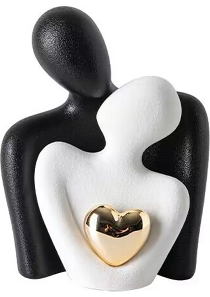 Şarap Dolabı Koridor Çift Kucaklaşma Sanat Dekorasyon Seramik El Sanatları S (Yurt Dışından)