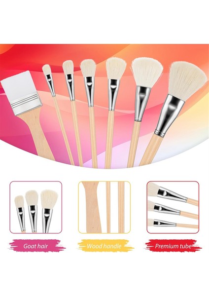 Akrilik Boyama Için Paspas Fırçası Yaldız Fırçası Çok Yönlü Paspas Fırçaları (Yurt Dışından) modelleri