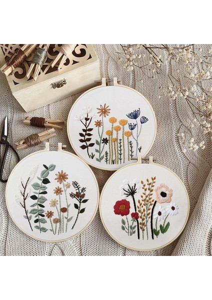 5 Parça Nakış Seti Başlangıç El Yapımı Malzeme Paketi (Yurt Dışından) fiyatları