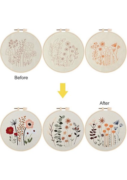 5 Parça Nakış Seti Başlangıç El Yapımı Malzeme Paketi (Yurt Dışından) indirimleri