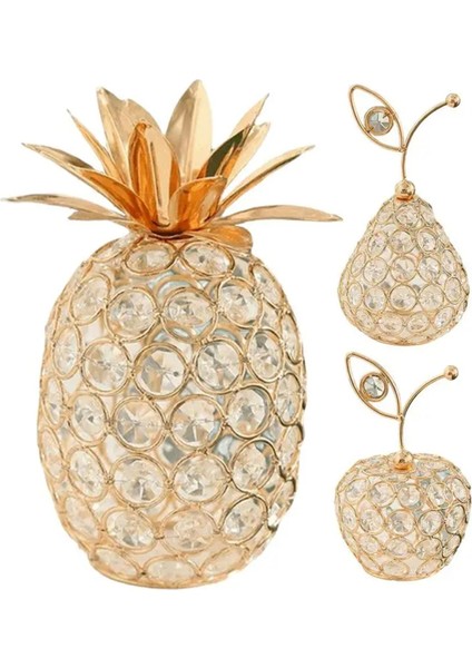 Kristal Meyve Süslemeleri Bling Yapay Elmas Şekil Minyatürler C (Yurt Dışından)