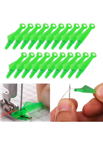 Balık Ağzı Dikiş Makinesi Iğne Iplik Geçirici Yeşil 100 Adet (Yurt Dışından) indirimleri