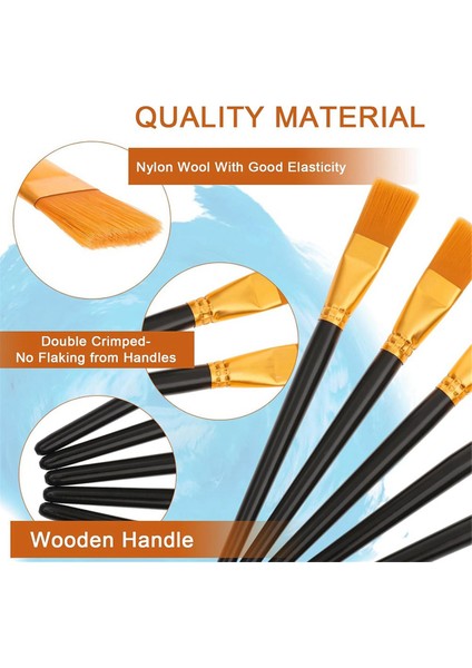 20 Parça Düz Fırça Seti Büyük Boya Profesyonel Fırçalar (Yurt Dışından) fırsatları