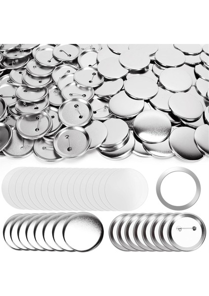 80 Takım 58MM2.25 Inç Metal Düğme Parça Malzemeleri (Yurt Dışından)