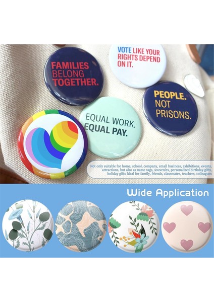 80 Takım 58MM2.25 Inç Metal Düğme Parça Malzemeleri (Yurt Dışından) fırsatları