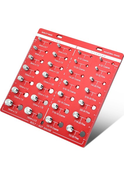 28 Diş Kontrol Cihazı Somun ve Cıvata Diş Kontrol Cihazı Cıvata Boyutu Standart Cetvel (Yurt Dışından)