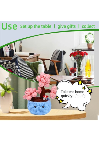 Kendin Yap Şeftali Çiçeği Örgü Seti Örgü Ipliği Iğneleri Peluş Bebek (Yurt Dışından) modelleri