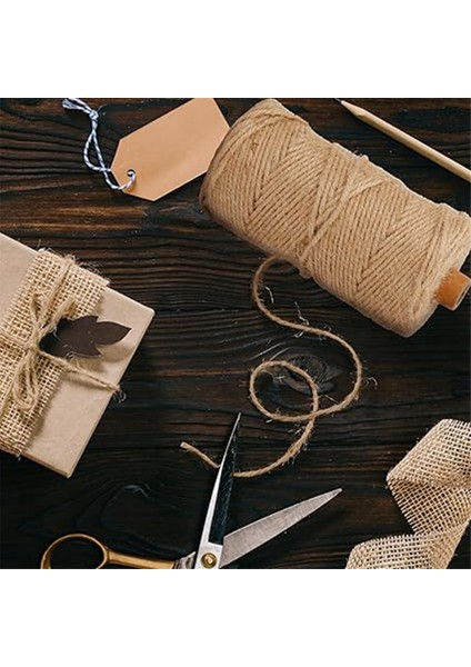 Doğal 3mm Halat 100M Halat Bahçe Bitki Standı Hediye Paketleme (Yurt Dışından) fiyatları