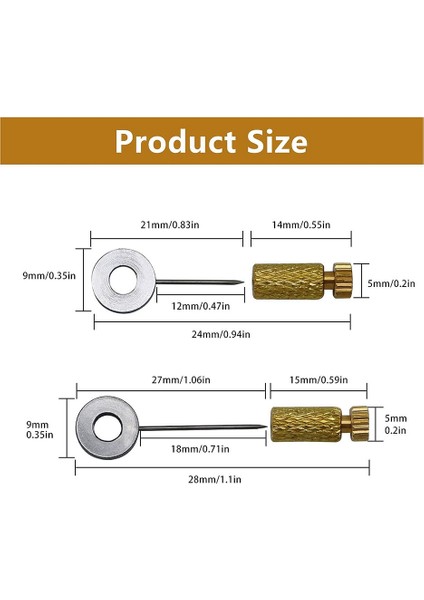 12 Adet El Yapımı Deri Ürünleri Aletleri Dikiş Sabitleme Iğnesi 6-12MM (Yurt Dışından) fiyatları