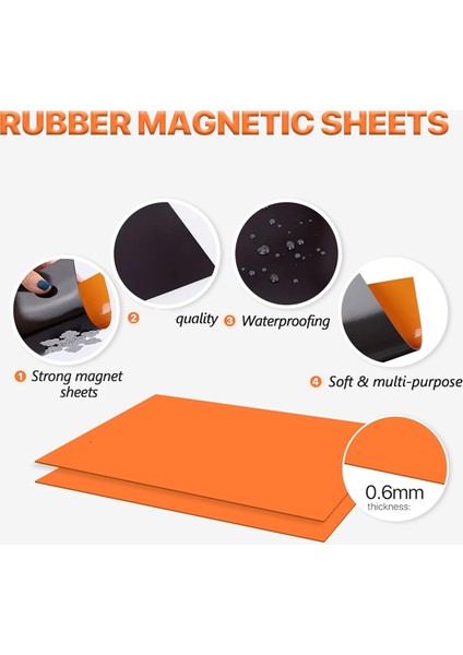 0.6mm Güçlü Kauçuk Manyetik Levha ve Damga Kalıp Saklama Çantası Turuncu (Yurt Dışından) indirimleri