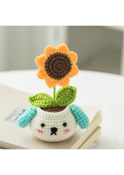 Kendin Yap Saksı Bitkisi Örgü Seti Örgü Ipliği Iğneleri Peluş Bebek (Yurt Dışından) indirimleri