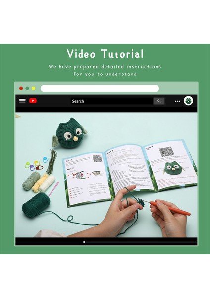 Tığ Işi Seti Dıy Baykuş Tığ Işi Seti Örgü Ipliği Iğneleri Peluş Bebek (Yurt Dışından) fiyatları