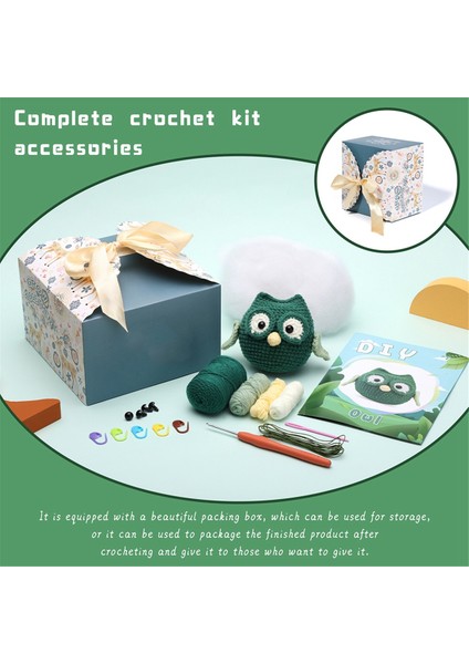 Tığ Işi Seti Dıy Baykuş Tığ Işi Seti Örgü Ipliği Iğneleri Peluş Bebek (Yurt Dışından) modelleri