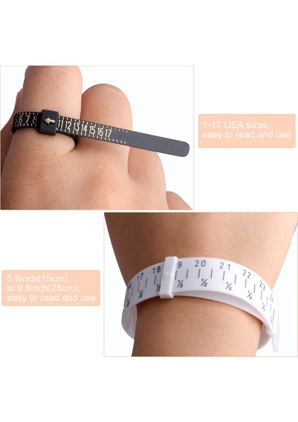 Mücevher Yüzük Ölçer Alet Seti Mücevher Yapımı El Sanatları Için Daha Fazla Alet (Yurt Dışından) fırsatları