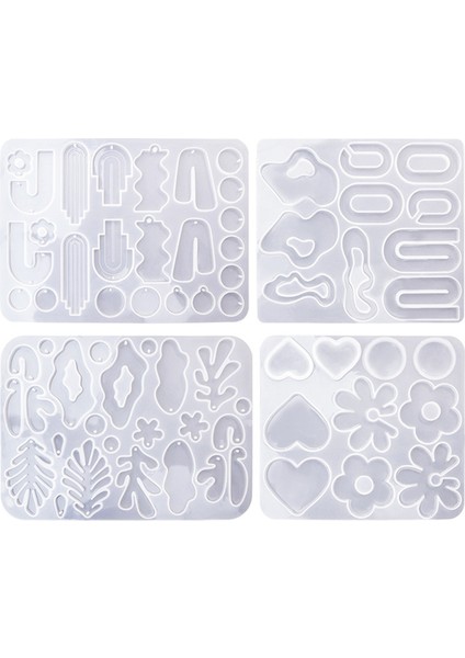 Geometrik Küpe Kolye Silikon Kalıp Yıldız Şekilli Karışık Stil (Yurt Dışından)