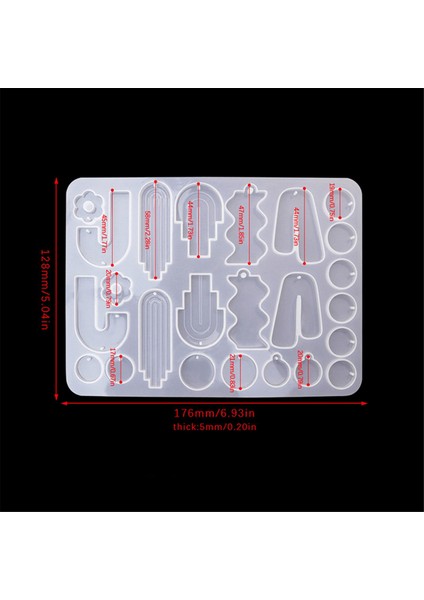 Geometrik Küpe Kolye Silikon Kalıp Yıldız Şekilli Karışık Stil (Yurt Dışından) modelleri