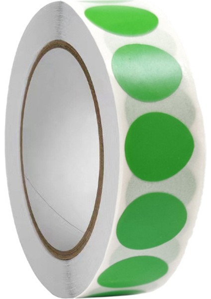 10000 Parça Renkli Nokta Etiketleri 1000 Adetrulo 19MM (Yurt Dışından)