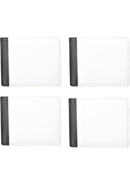 Erkekler Için 4pc Süblimasyon Cüzdan Boş Pu Isı Transferi Dıy Kart Tutucu (Yurt Dışından)
