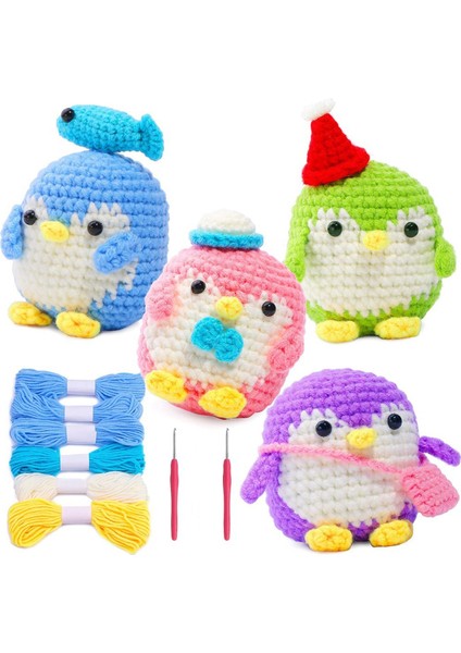 Anneler Günü Hediyeleri Için 4 Parça Başlangıç Tığ Işi Penuenler Seti ve Alet (Yurt Dışından)