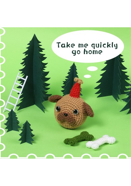 Dıy Basa Köpek Tığ Işi Seti Örgü Iplik Iğneleri Peluş Bebek Kolay (Yurt Dışından) indirimleri