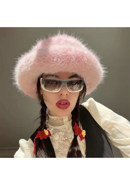 Sahte Kürk Bayan Kış Sıcak Koruma Balıkçı Şapkası Kadınlar Için-A (Yurt Dışından) indirimleri