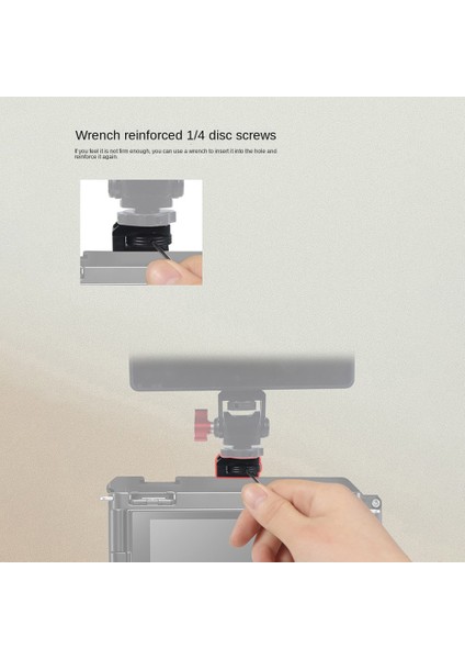 Sıcak Ayakkabı Adaptörü 1/4 Vida Güvenlik 360 Dönebilen Dslr Kamera Rig Için Mikrofon Monitör Flaş Işığı Soğuk Ayakkabı Montajı, Tip C (Yurt Dışından)