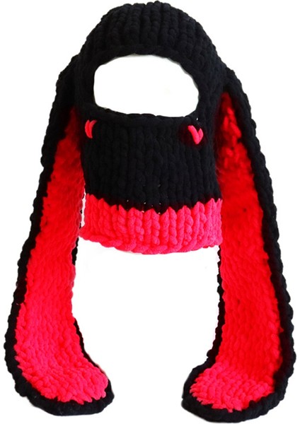 2'si 1 Arada Kadın Örgü Kulak Şapkası-A (Yurt Dışından)