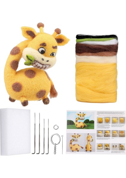 Yeni Başlayanlar Için Zürafa Iğne Keçeleme Kitleriiğne Keçeleme Kiti (Yurt Dışından)